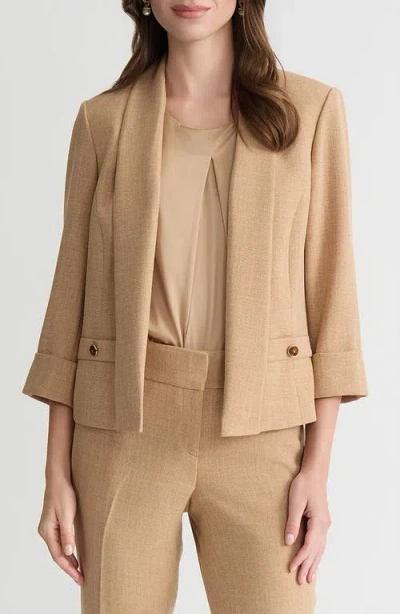 Kasper Shawl Collar Jacket In Neutral