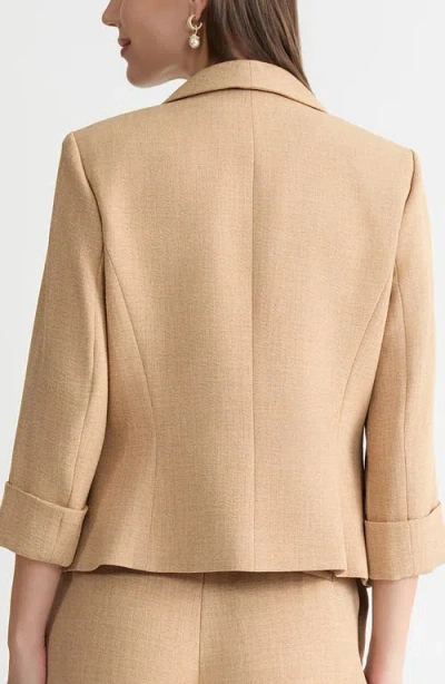 Kasper Shawl Collar Jacket In Neutral