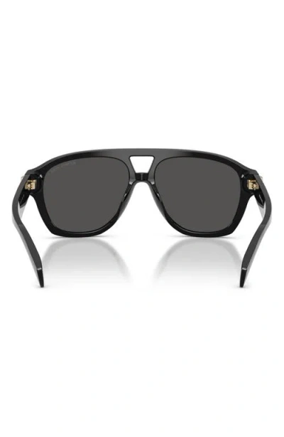 Michael Kors Grenada 56mm Aviator Sunglasses In Metallic