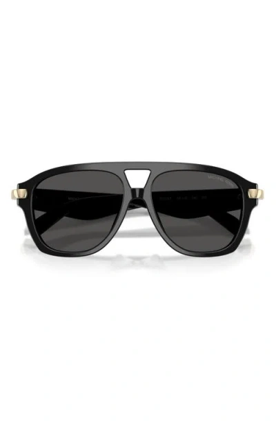 Michael Kors Grenada 56mm Aviator Sunglasses In Metallic