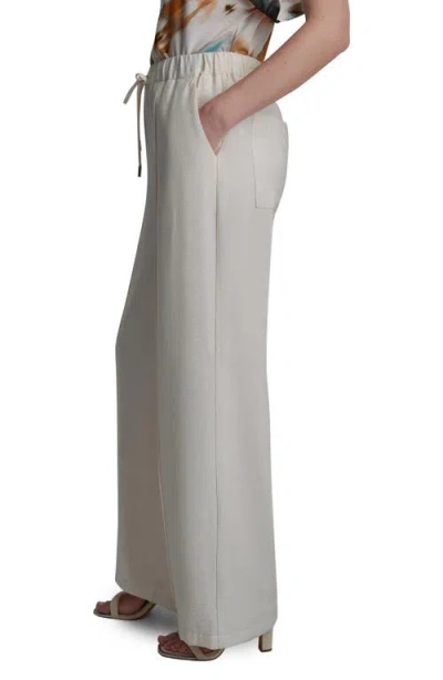 Dkny Drawstring Pants In White