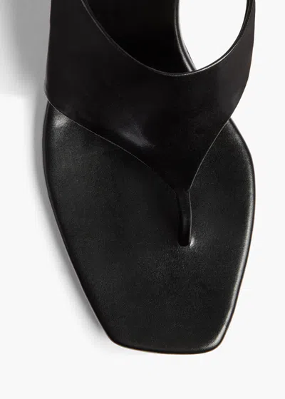 Khaite Black Marlow Sculptural Leather Mules In Black