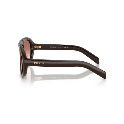 Prada Eyewear Oversized Pilot Sunglasses In Multi