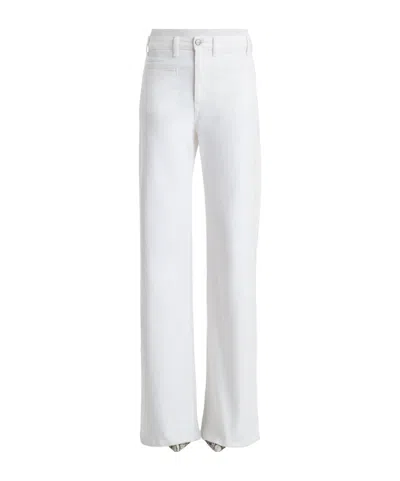 Khaite Belt Loop Jeans In White