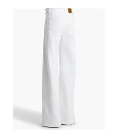 Khaite Belt Loop Jeans In White