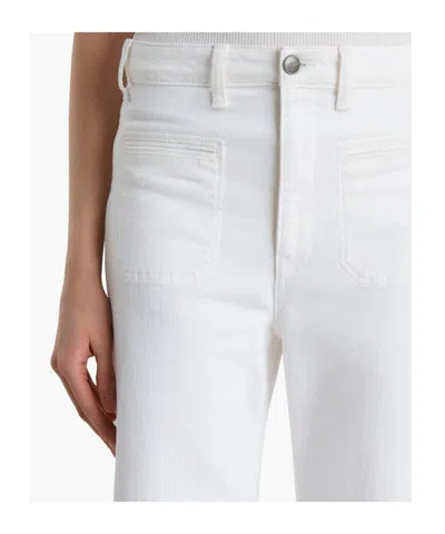 Khaite Belt Loop Jeans In White