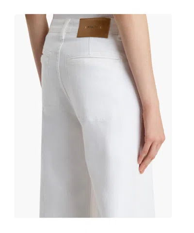 Khaite Belt Loop Jeans In White