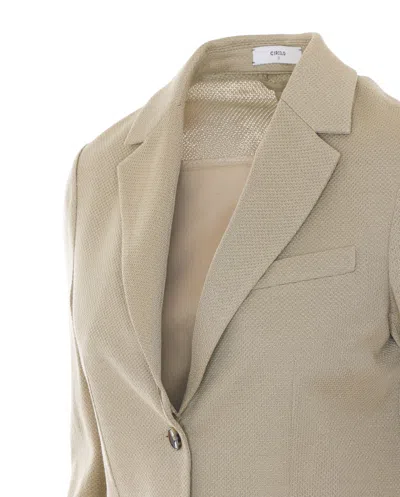 Circolo 1901 Single-breasted Patch-pocket Jacket In Neutral