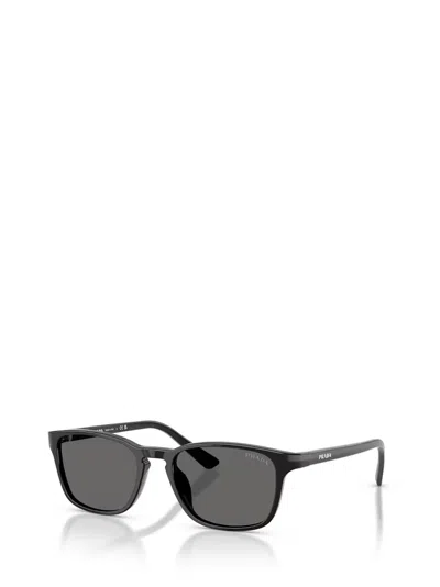Prada 0pr D13su Rectangular Frame Acetate Sunglasses In Black