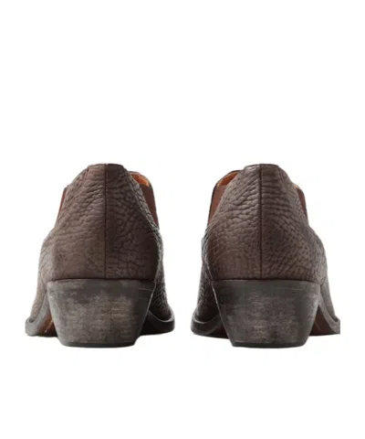 Versace Textured Boots In Brown