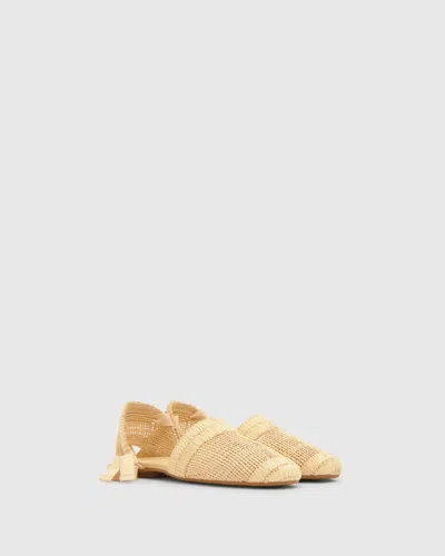 Castaã±er Tie Woven Espadrilles In Brown