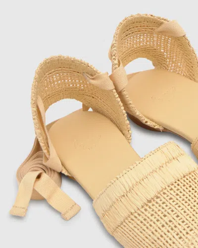 Castaã±er Tie Woven Espadrilles In Brown