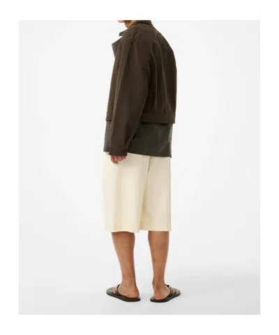 Studio Nicholson Piper Patch Pockets Cropped Jacket In Burgundy