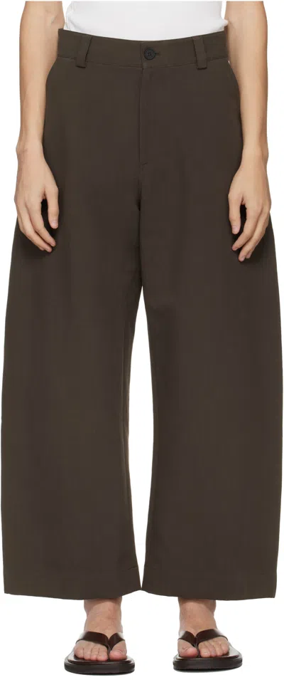 Studio Nicholson Levy Trousers In Burgundy