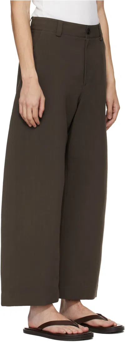 Studio Nicholson Levy Trousers In Burgundy