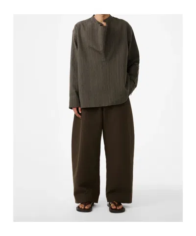 Studio Nicholson Levy Trousers In Burgundy