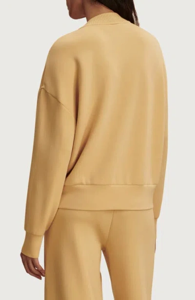 Varley Reena Front Button Sweatshirt In Neutral