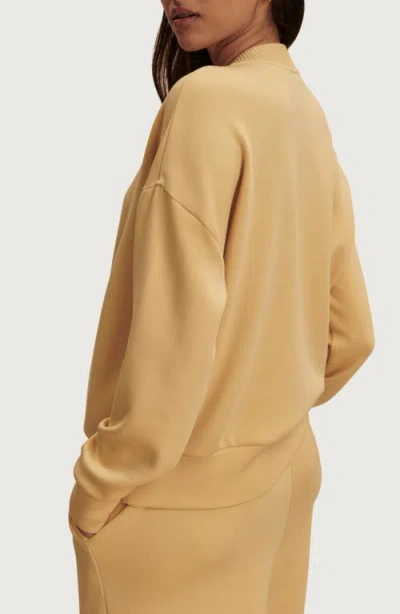 Varley Reena Front Button Sweatshirt In Neutral