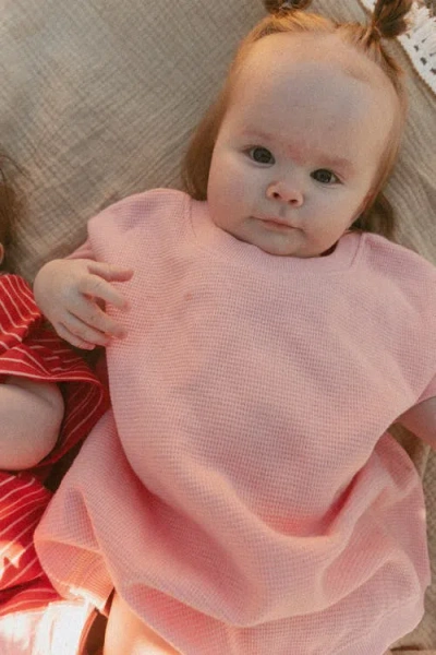 Winne + Crew Ezra Romper In Pink