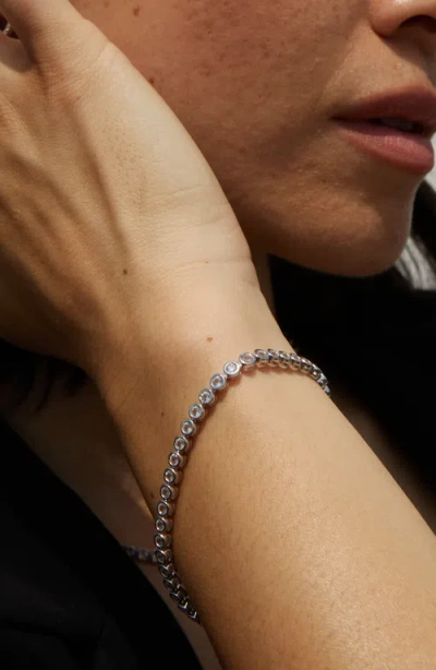 Aurate New York Lab Grown Diamond Emerald Tennis Bracelet In Yellow