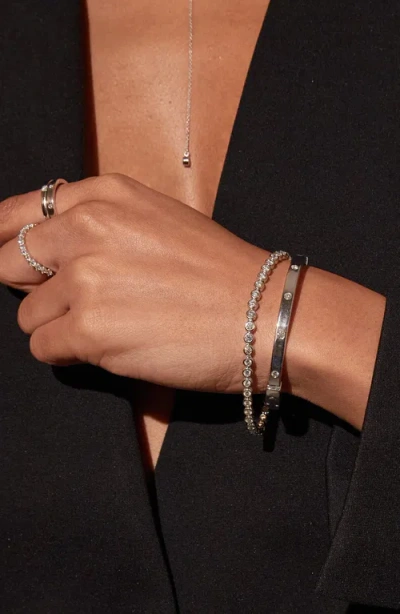 Aurate New York Lab Grown Diamond Emerald Tennis Bracelet In Yellow