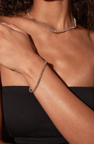 Aurate New York Lab Grown Diamond Emerald Tennis Bracelet In Yellow