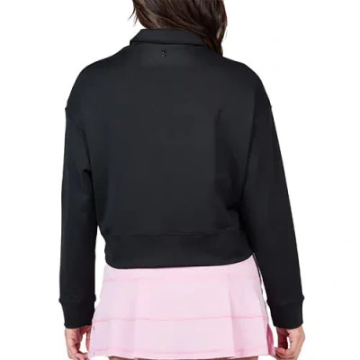 Sofibella Staples Quarter-zip Womens Golf Pullover In Black