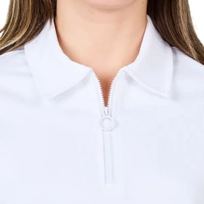 Sofibella Staples Quarter-zip Womens Golf Pullover In White