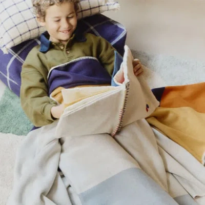 Lorena Canals Knitted Blanket Color Composition In Multi