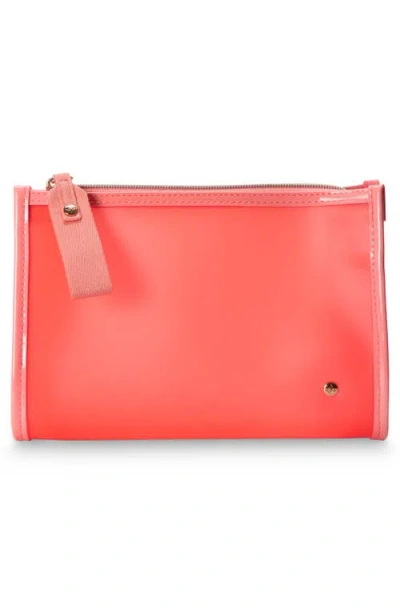 Stephanie Johnson Medium Zip Cosmetic In Pink