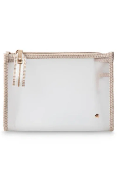 Stephanie Johnson Medium Zip Cosmetic In White