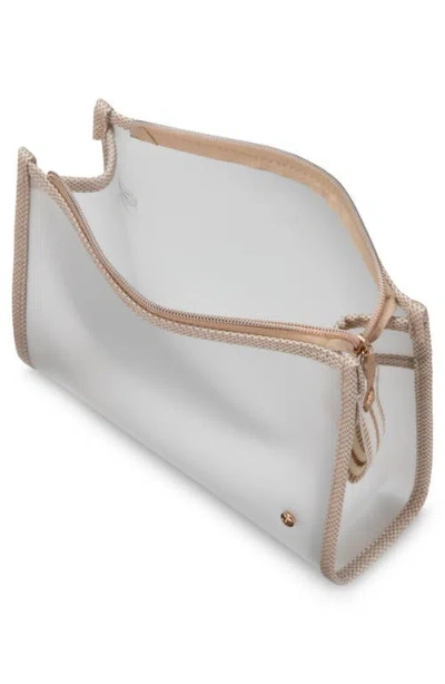 Stephanie Johnson Medium Zip Cosmetic In White