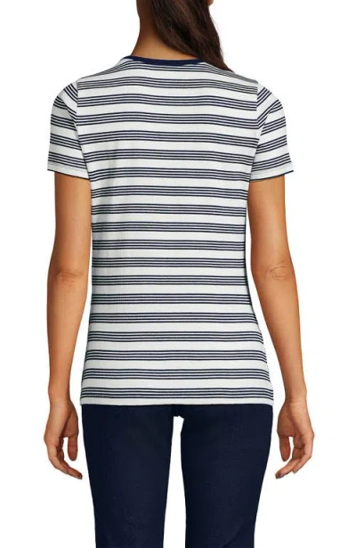Lands' End Cotton Rib T-shirt In Multi
