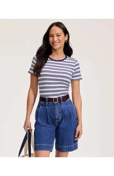 Lands' End Cotton Rib T-shirt In Multi