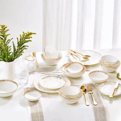 Prouna Gem Cut Gold Mug_version B In White