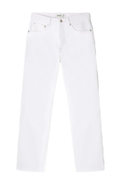 Sandro Regular Raw Jeans In White In White