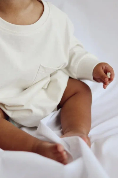 Winnie + Crew Harley Pocket Romper In White