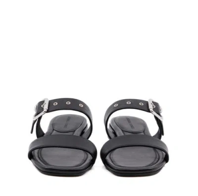 Andrea Gomez Frida Leather Sandal In Blue