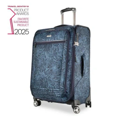 Ricardo Beverly Hills Avalon Softside 24" Checked Spinner In Blue