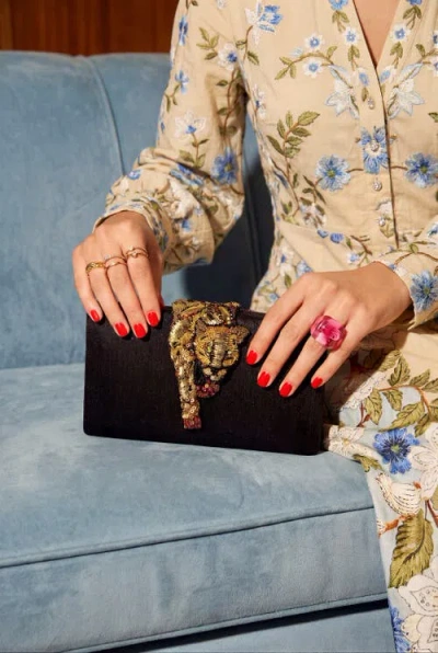 Simitri Raaka Clutch In Red