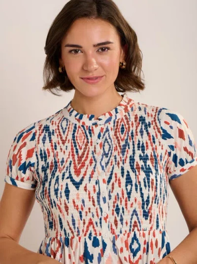 Brakeburn Eirini Bodice Tiered Maxi Dress In Multi