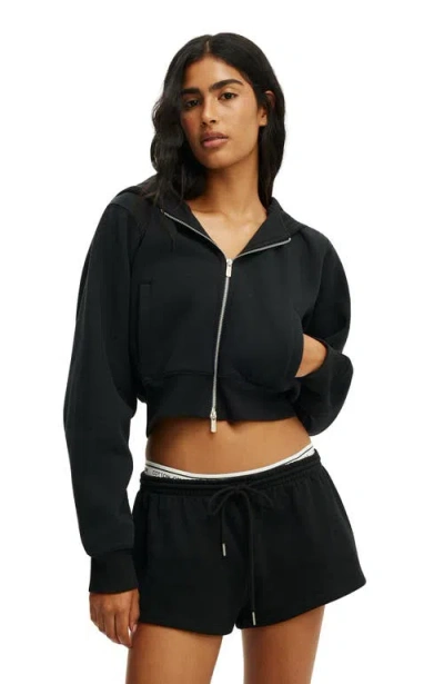 Body Active Fleece Micro Short In Black