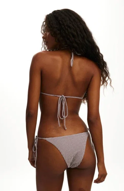 Body String Tie Side Brazilian Bikini Bottom In Blue