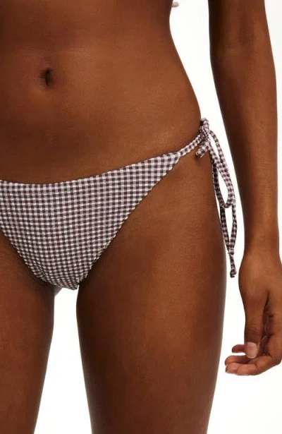 Body String Triangle Bikini Top In Gray