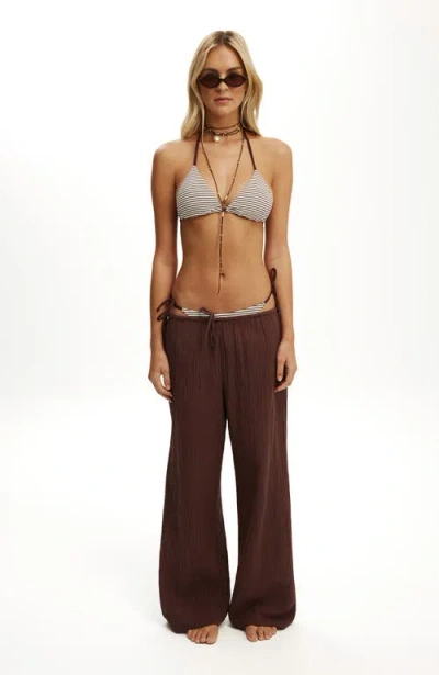 Body String Triangle Bikini Top In Multi
