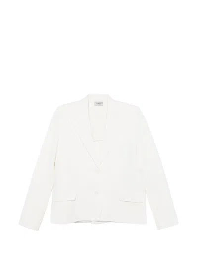 Mrz Single-breated Blazer Jacket In White