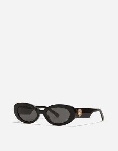 Dolce & Gabbana Devotion Sunglasses In Blue