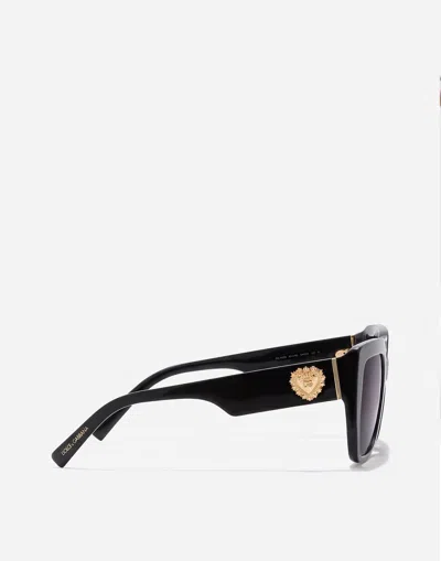 Dolce & Gabbana Devotion Sunglasses In Black