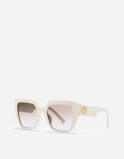 Dolce & Gabbana Devotion Sunglasses In White