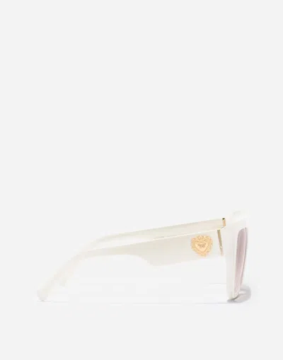 Dolce & Gabbana Devotion Sunglasses In White